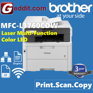 BROTHER MFC-L3760CDW ALL IN ONE WIRELESS COLOUR LASER PRINTER AUTO 2-SIDED PRINT USB DIRECT SCANCOPY