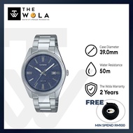 (2 Years Warranty) Casio MTP-1302DA Men Analog Watch with Silver Stainless Steel Band