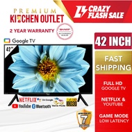 【Own Truck Delivery】Sharp 42 Inch AQUOS Full HD Google TV 2TC42EG1X | Klang Valley Only | Android TV 42 Inch 2TC42BG1X | Netflix &amp; Youtube | Smart TV