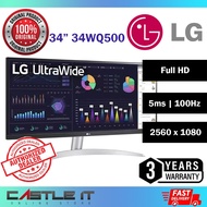 LG 34" ULTRAWIDE 34WQ500 Full HD Vesa DisplayHDR 400 IPS Monitor AMD FreeSync 34 Inch Monitor (34WQ500-B)