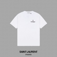 YSL Spring 2026 Short Sleeve T-Shirt - Casual Fit for Couples