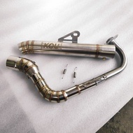 Kou Stainless elbow pipe 1 set for Mio Sporty/Souly Mio i/soul i/Gear/Amore Fazzio (Kou Mahachai)