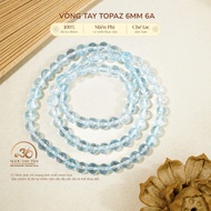 Jade Dan Tam - Topaz Bracelet 6mm 6A - Water Element & Wood Element