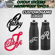 Custom Logo Name Sticker Waterproof Computer Cut for Cars Motorcycle Flask Tumbler Helmet EBike Bike