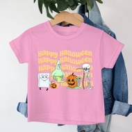 REAdy stocK Happy Halloween SpongeBob Tee 2025 New Halloween Shirt Unisex Loose Holiday Short Sleeve