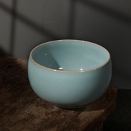 Ru Porcelain Origin Ru Kiln Tea Cup Master Cup Guest Cup Can Raise Azure Glaze Ruzhou Ru Porcelain O