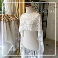 Lace cape bolero lace cover wedding dress by Ciel Bride