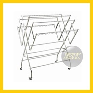 SUS304 Stainless Steel Clothes Drying Rack / Foldable Clothes Hanger / 白钢晒衣架