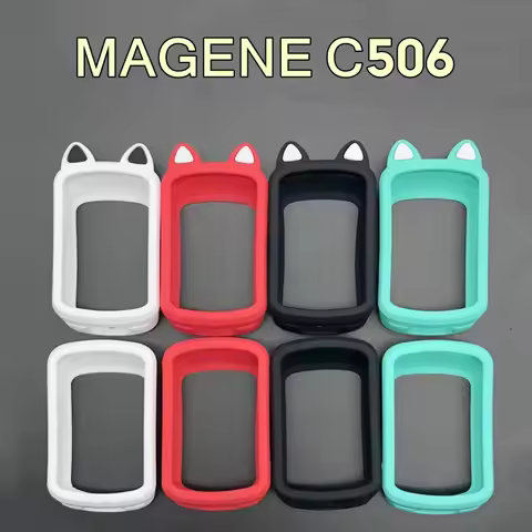 Quality Silicone Case and LCD Screen Protector for Magene C506 GPS Computer MAGENE 506 c506 Case Cov