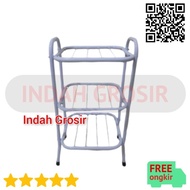 3-Tier Gallon Dispenser Rack Table - White