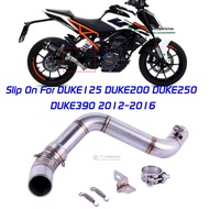 Slip-On For DUKE125 DUKE 200 DUKE 250 DUKE 390 2012-2016 Motor Exhaust  AdapterMotorcycle Exhaust Mi