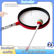 E7G-Orff Instruments Lollipop Drums 6/8/10 Inch Three Size Dance Props Percussion Instruments Hand D