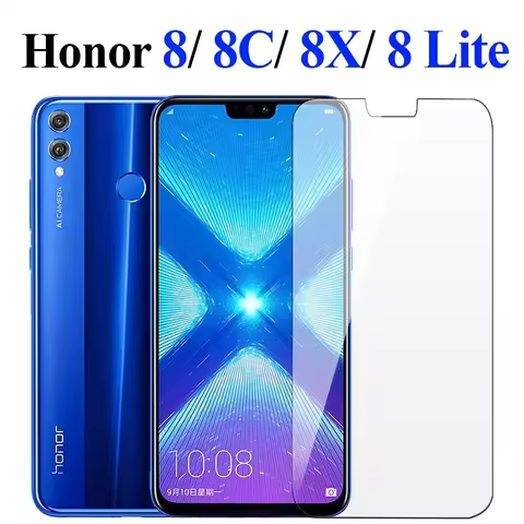Honor 8x glass on for huawei honor 8x honer hono 8c 8 x Lite screen protector protective tempered gl