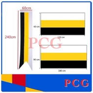 2x4 / 3x6 / 2x8 Bendera Perak/  Flag Perak Polyester/ Bunting Perak / Bunting state