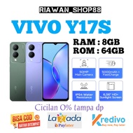 HP VIVO Y17S RAM 6GB+6GB/128GB HELIO G85, CAM 50MP ,BAT 5000MAH,GARANSI RESMI 1TAHUN TERDAFTAR KEMENTRIAN