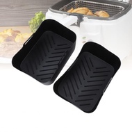 sportstar01.my-SIP-TW 2pcs Silicone Fryer Liners Fit for Foodi Max Dual Zone AF400EU AF300EU 9.5L Re