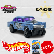 Hot Wheels 55 Chevy Bel Air Gasser Biru Tri Five Terrors HW Gassers