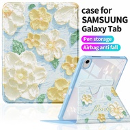 for Samsung Tab A9+ 11 Case | Korean Aesthetic Printed Leather Feel | Dirt-resistant & Shockproof | 