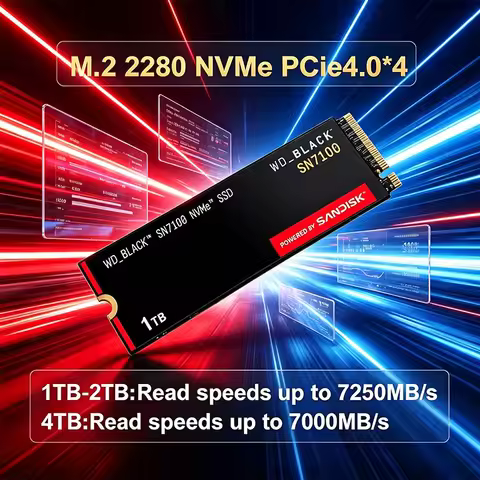 Western Digital BLACK SN7100 NVMe SSD M.2 2280 PCIe Gen 4.0 1TB 2TB 4TB Internal SSD Gaming Solid St