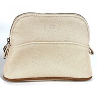 Hermes Bolide Casaque Case Mini 化妝包 米色