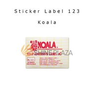 Koala Sticker Paper Number 123 - Label Sticker Paper No. 123 for Invitations, Textbook Price, Conten