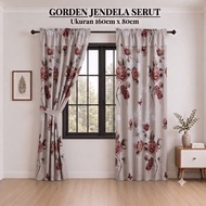 DRAPEZA-Drawstring Window Curtain Size 80x160cm