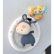 Silly donkey keychain