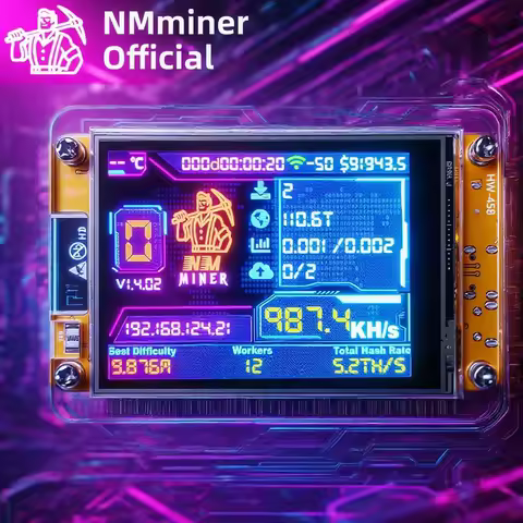 NMMiner NerdMiner CYD Hashrate 960KH/s 2.8 inch Cheap Yello Display Lucky Miner ESP32-2432S028 Crypt
