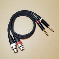 SOMMER 6.35mm to XLR balanced, audio interconecct cable, 1 pair, 50cm