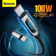 Baseus PD   ⚡  ️ 100W ⚡  ️- USB Type-C Cable for              MacBook  Fast Charging/Data Transmission  For Xiaomi Samsung Data Wire Phone Charging Cable (2M Length)