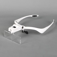 Headband Magnifier Eyewear 1X 1.5X 2X 2.5X 3.5X Glasses Magnifier Foldable Magnifying Glass With LED