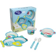 babysafe feeding set fs607 / fs608 / 5 pcs tempat makan set 4545
