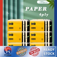 Local Ready Stock Bamboo Tissue / Soft Facial Tisu Bamboo tissue paper non fluorescent 45 pulls * 4ply = 180pcs