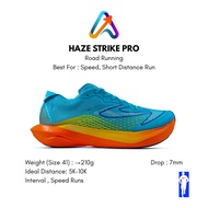 910 Nineten Haze Strike Pro Cyanbiru/ Yellow Fast Run Running Shoes, Daily Running