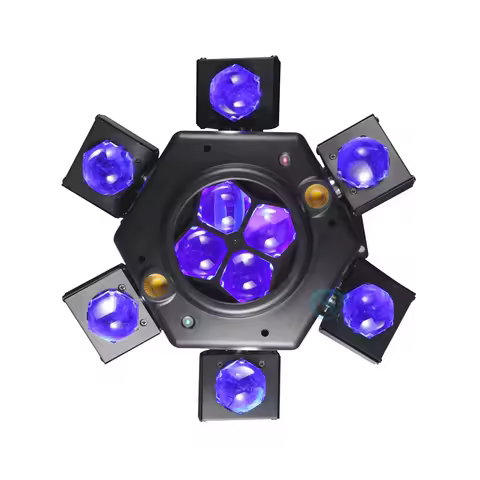 New Style 150W Six Arm Bee Eye Laser Strobe Led Moving Head LightDMX Control For Stage Party Ktv Clu
