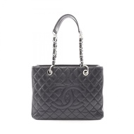 【二手】香奈兒 Matelassé Grand Shopping Tote Bag GST A50995 黑色小牛皮（牛皮）GST 鏈條手提包 女士二手 A