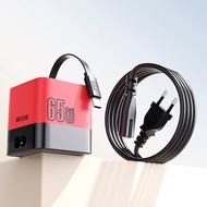 65W USB-C หัวชาร์จ Fast Charger ในตัว 80 ซม.TypeC สายเหมาะสําหรับ iPhone16 15 PROMAX PD 40W 27W Xiao