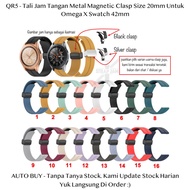 QR5 20mm Strap Omega X Swatch 42mm - Tali Jam Tangan Silikon Magnetic