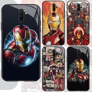 HD Glass Case for OPPO Reno A9 F11 2F A5 F17 A9X 2Z 2020 Pro Z-102 Iron Man