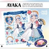 GENSHIN IMPACT STICKERS - Ayaka Springbloom Sticker Sheet Waterproof Vinyl Glittered