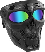 EKIND Tactical 's Mask, Retro Motorcycle Goggles | Safety Goggles Mask UV400 Protection Compatible for Nerf N-Strike Elite Toy Gun Game Rival Ball