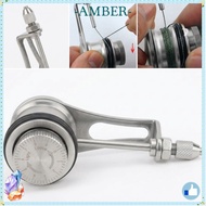 AMBER Fishing Knot Tying Tool, 7.5*3.1cm Aluminum Fishing Knotting Tool, Portable FG GT RP 2 Colors 
