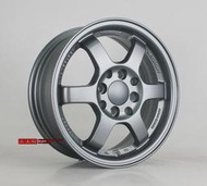 【小茵輪胎舘】類RAYS TE37 內凹鋁圈樣式 14吋 4X100 / 4X114.3 5.5J ET35 消光灰