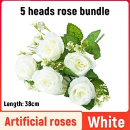 5/9 Heads Artificial Peony Flower Rose Flower for Home Wedding Wall Flower Decoration Party Decor Su