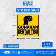 STICKER USING A TISSUE PAPER AS YOU LIKE 8 X 8