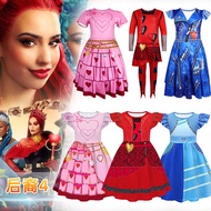 Hot Style Descendants 4 Queen of Hearts Children Halloween Princess Dress Dress cosplay Costume Perf