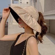 Women's Summer Sun Hats Anti UV Autumn Wide Brim Hat Beach Casual Bucket Hat chapeau femme Foldable Cap Outdoor Travel sunbonnet