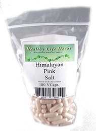 [USA]_Healthy Life Herbs Pink Himalayan Salt Capsules 850 mg 90 - 540 ct Blood / Heart Support Energ