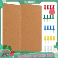 Cork Board Bulletin Board, Small Rectangular Pin Board for Wall, Self-Adhesive Cork Board for Office