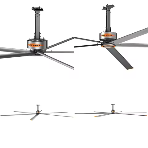 Big Ass Fan Large Hvls Fan Warehouse 24ft Industrial Ceiling Fan